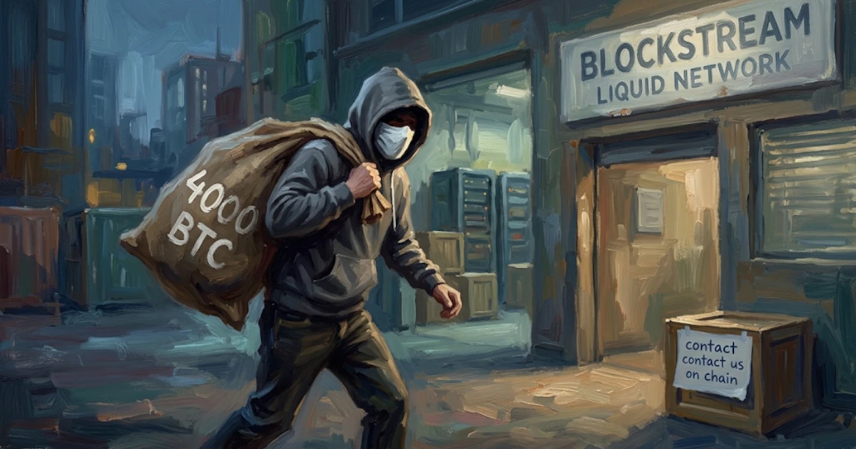 Liquid Network Suffers Major Breach: 4,000 Bitcoin Drained from Federation Wallet in Suspected White-Hat Operation