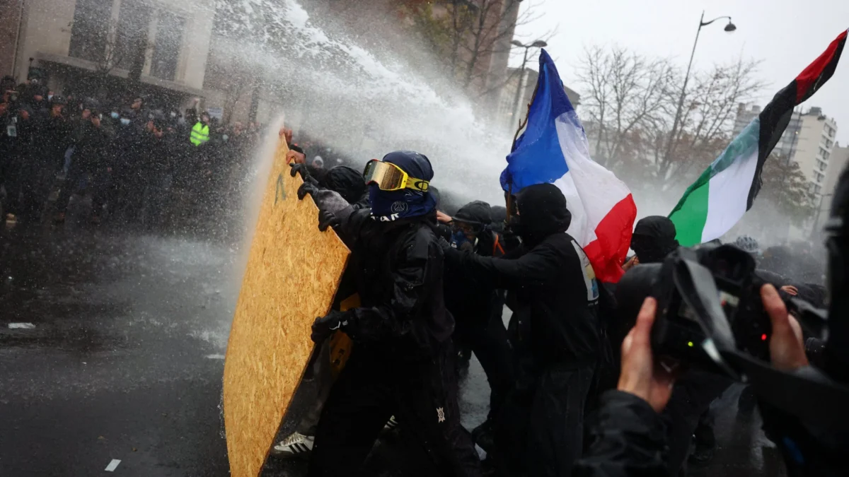 France Gripped by Widespread Protests Marked by Violence and Arrests